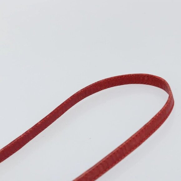 GUCCI Shoulder Bag Leather Red Gold Auth - Picture 9 of 16